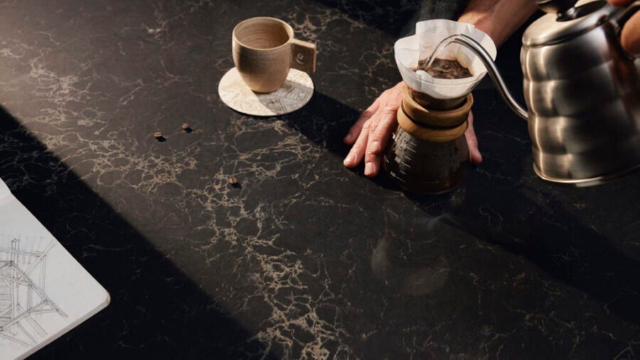 Composiet Aanrechtbladen Vanilla Noir Caesarstone