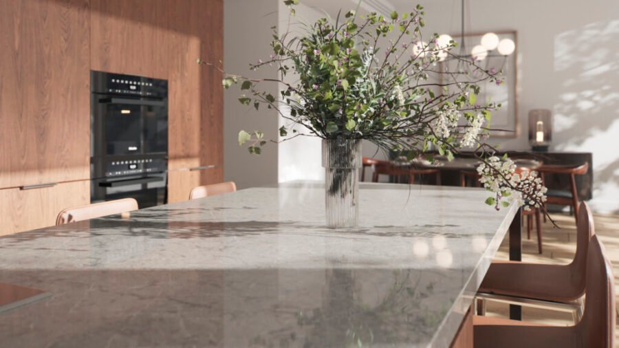 Composiet Aanrechtbladen Symphony Grey Caesarstone