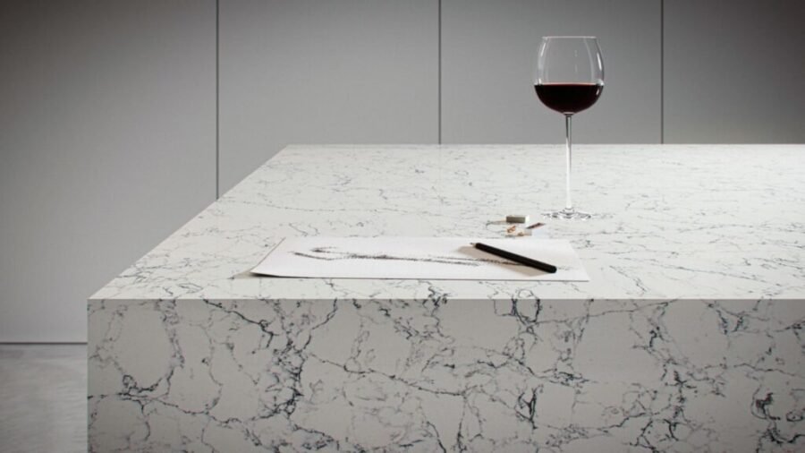 Composiet Keukenbladen White Attica Caesarstone