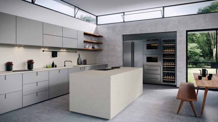 Composiet Aanrechtbladen Frozen Terra Caesarstone