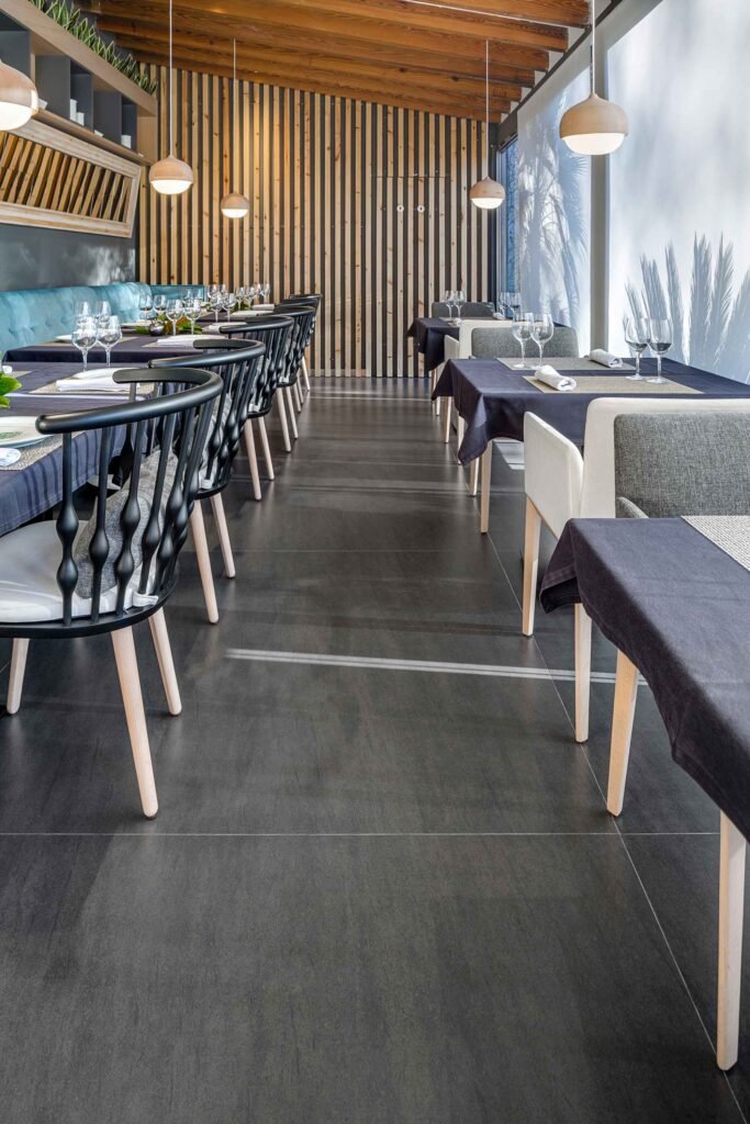 Lambert 21388 servies, keramiek, wit, basalt grijs