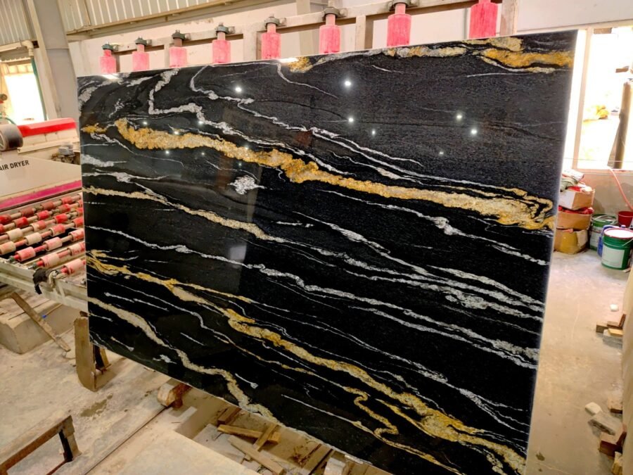 Black Fussion Kwartsiet Keukenbladen