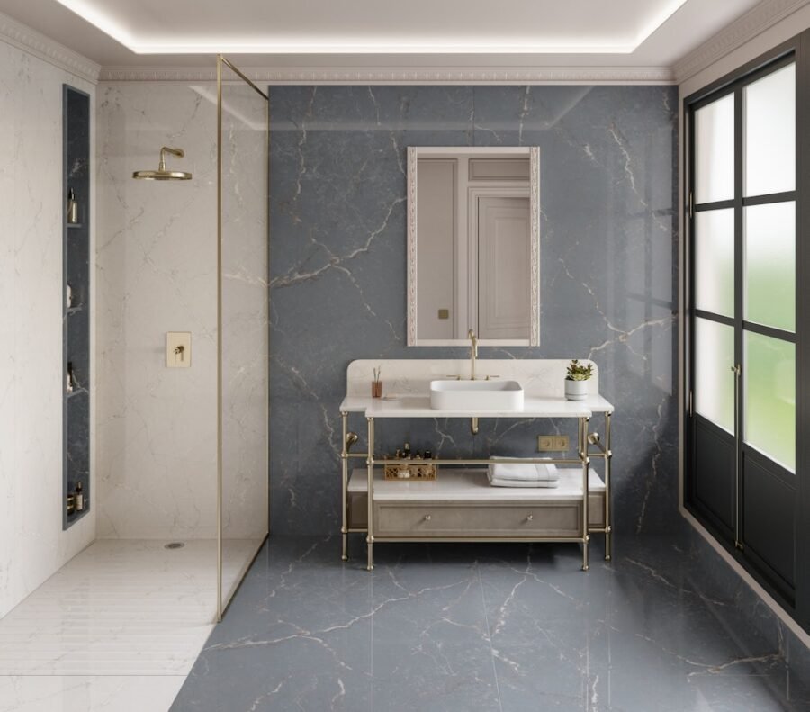 Silestone Parisien Bleu composiet Werkbladen