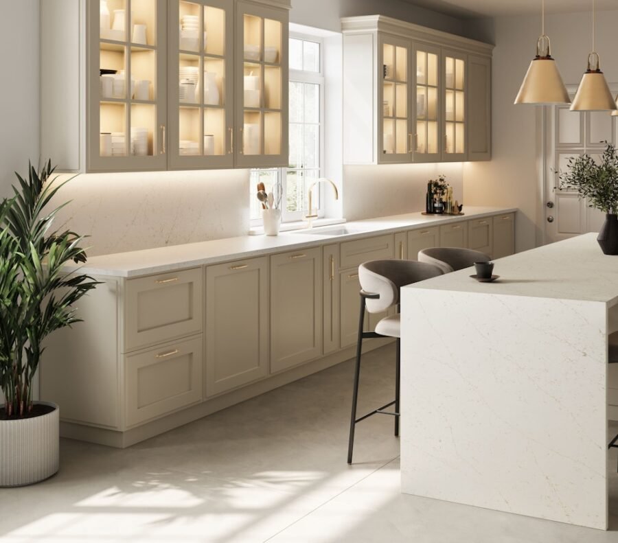 Silestone Persian White composiet Aanrechtbladen