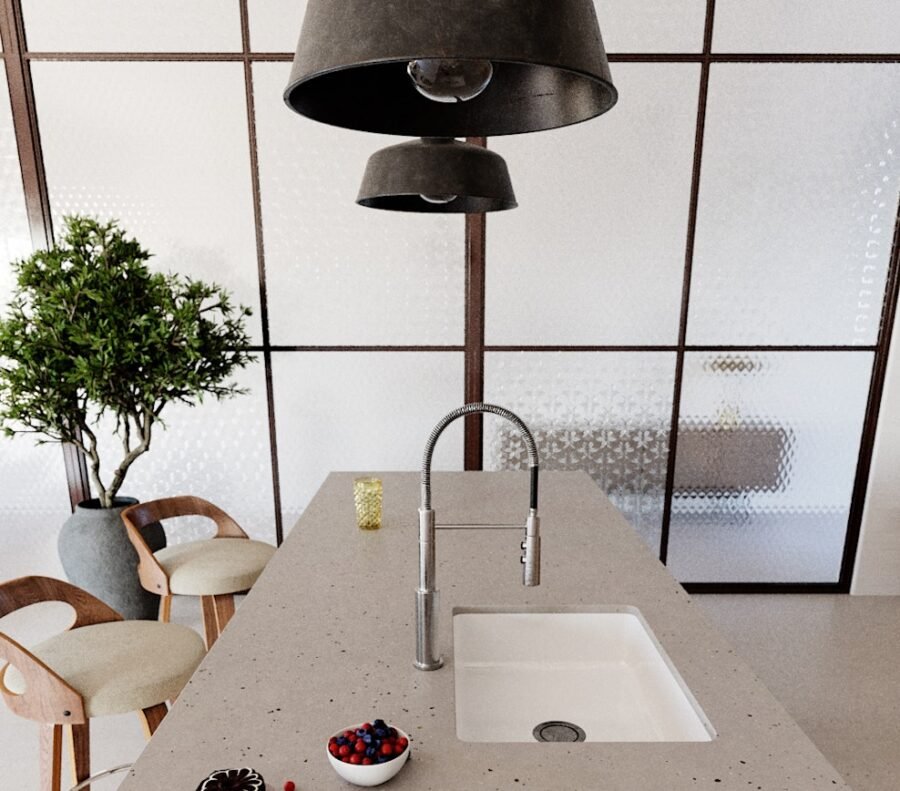 composiet keukenbladen Concrete Pulse Silestone