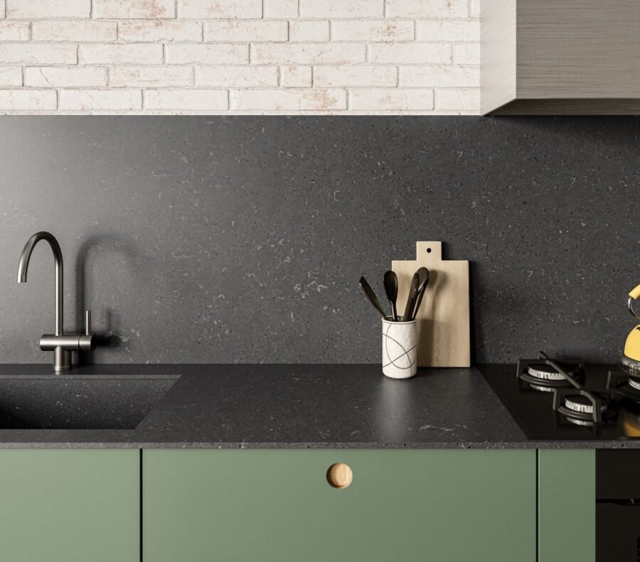 composiet keukenbladen Cinder Craze Silestone