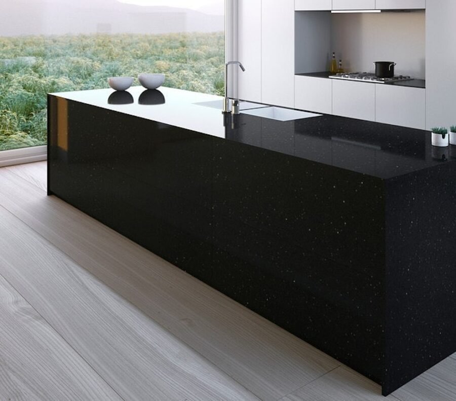 composiet keukenbladen Stellar Night Silestone