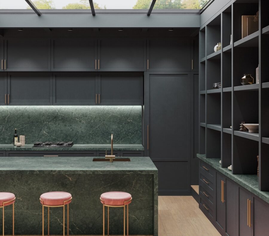 Silestone Jardin Emerald composiet keukenbladen