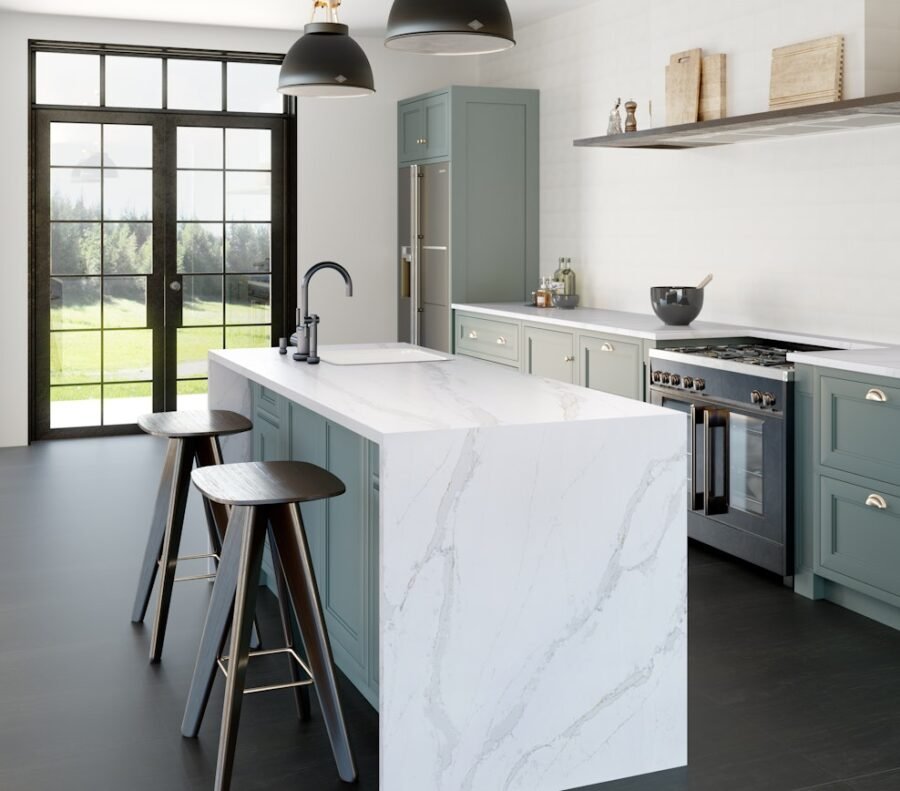 Silestone Et Calacatta Gold composiet keukenbladen