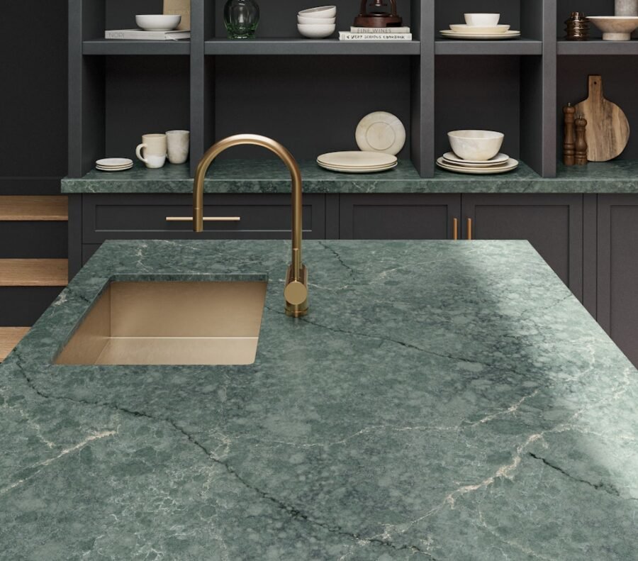 Silestone Jardin Emerald composiet keukenbladen