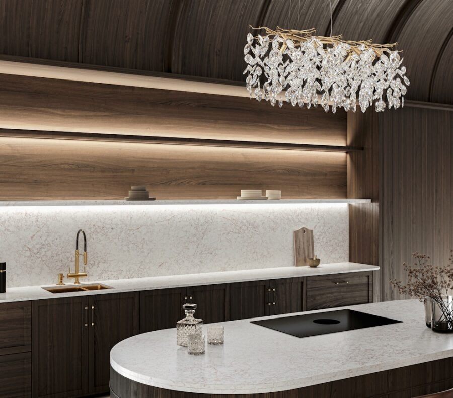 Silestone Rivière Rose composiet Werkbladen