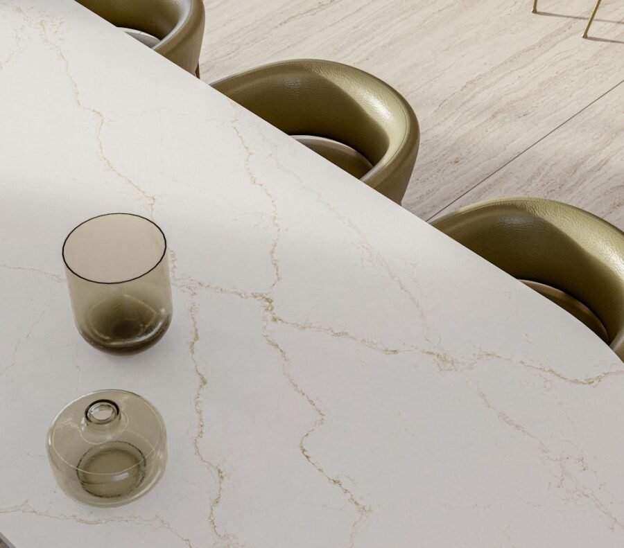 Blanc Élysée Silestone composiet Aanrechtbladen