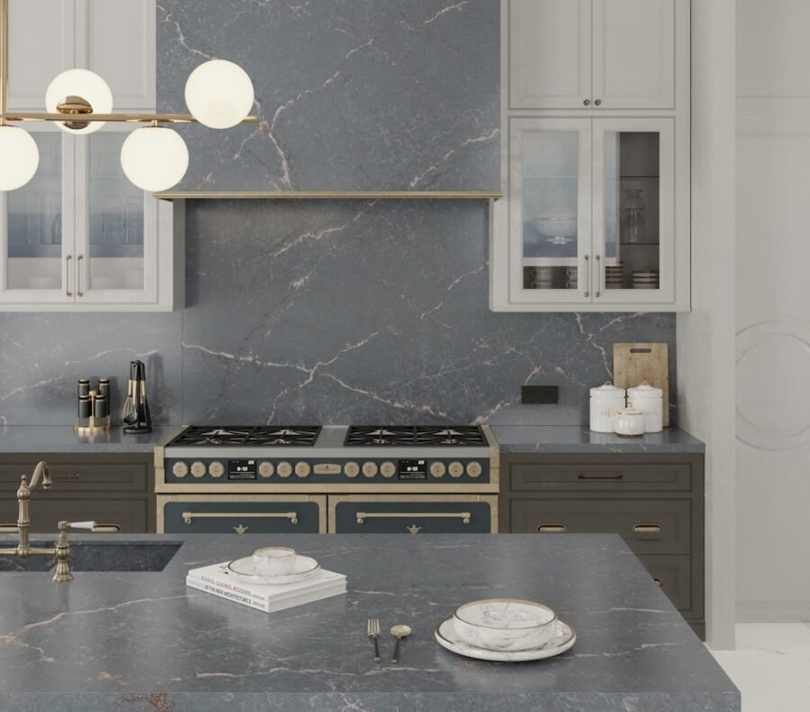 Silestone Parisien Bleu composiet Werkbladen