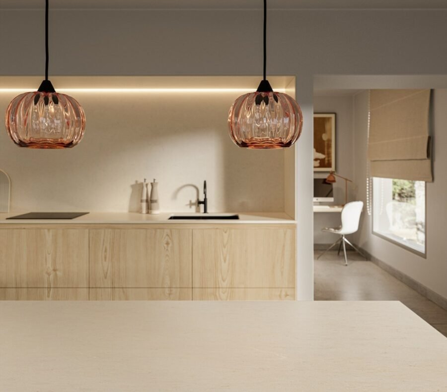 Linen Cream Silestone composiet keukenbladen
